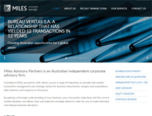 Tablet Screenshot of miles.com.au